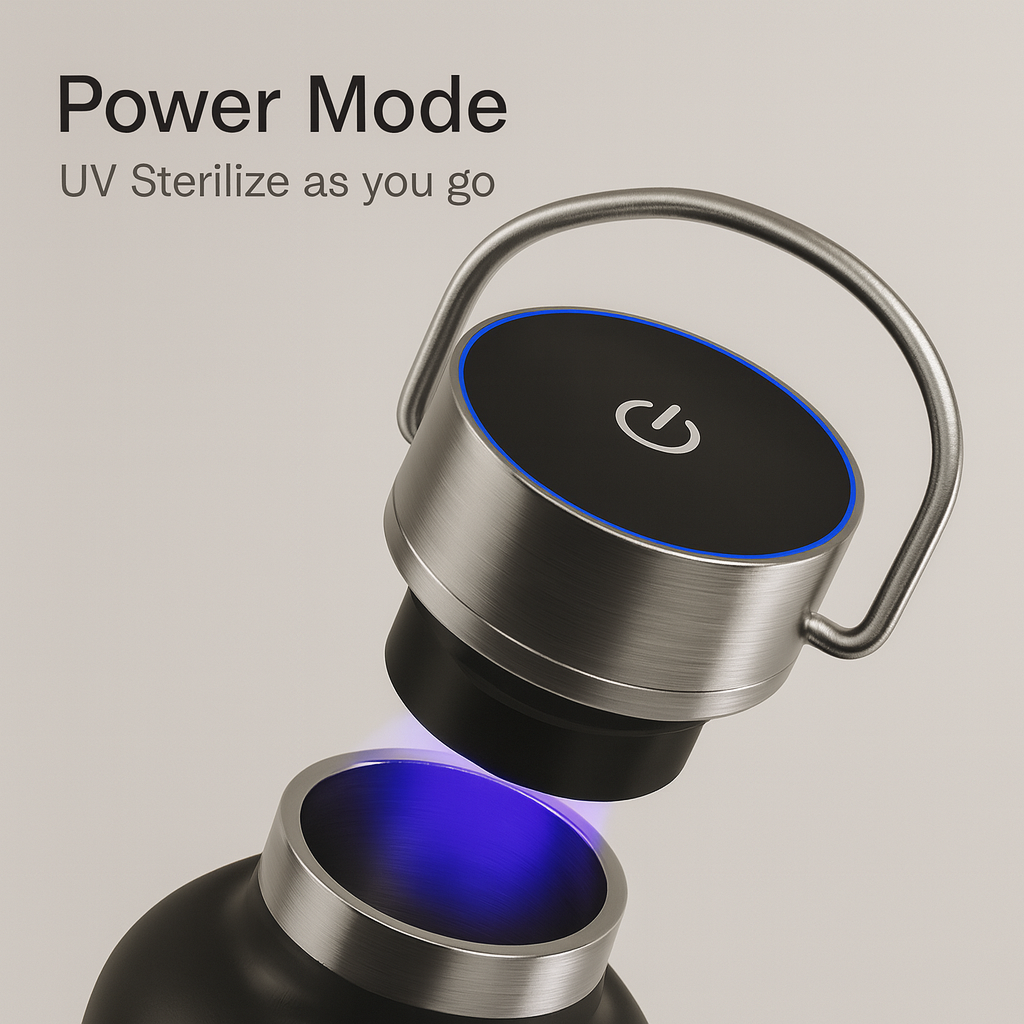 AquaVera Fortis UV Sterilizing Bottle 750ml