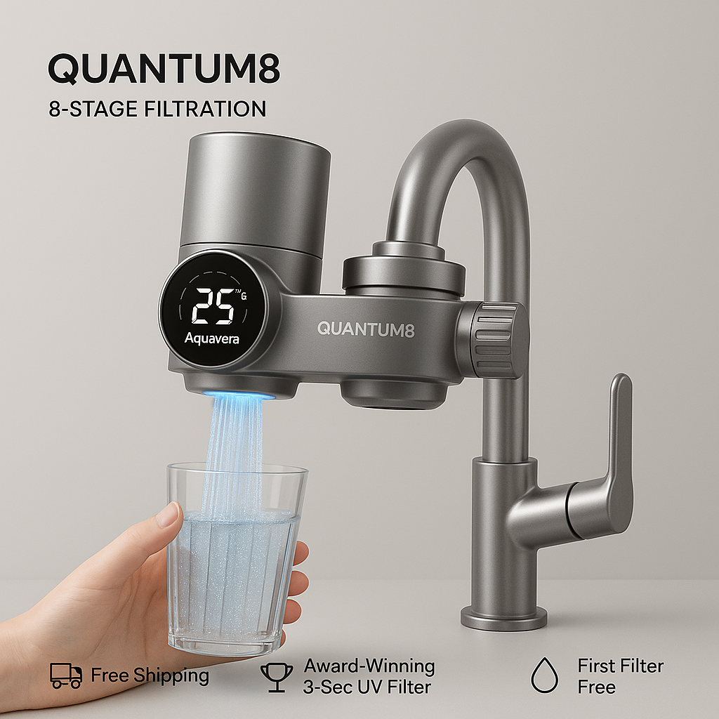 AquaVera Quantum8 8-Stage UV Sterilization Filtration Tap